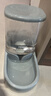 華元寵具（hoopet）超大自動(dòng)喂食喂水器狗狗飲水機貓咪喝水流動(dòng)水不插電水壺寵物用品 典雅灰飲水器-3.8L超大容量 曬單實(shí)拍圖
