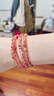 布達拉宮南紅項鏈冰飄瑪瑙手鏈女款108珠串佛珠手串送老婆生日禮物 南紅琉璃珠串 曬單實(shí)拍圖