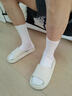 莫代爾襪子男款白色秋冬厚男士中筒襪吸汗抗菌男襪純棉全棉防臭黑色長(cháng)襪 B-769【袋裝春秋冬款】白色 【38-44碼 6雙 曬單實(shí)拍圖