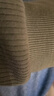 皮爾卡丹（pierre cardin）衛衣男秋冬季立領(lǐng)半拉鏈長(cháng)袖t恤男士加絨保暖衣服 橄欖綠常規 XL 曬單實(shí)拍圖