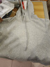 名創(chuàng  )優(yōu)品（MINISO）連帽衛衣男秋季新款重磅寬松oversize男士潮流套頭衫 麻灰 M  曬單實(shí)拍圖