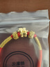 中國黃金（CHINA GOLD）馬年本命年黃金手鏈女足金轉運珠紅手繩跨新年禮物送女友老婆生日 【馬上有?！孔憬鸨久曜o身符紅手繩 曬單實(shí)拍圖