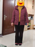 雪中飛中長(cháng)款羽絨服女士中老年媽媽裝可拆卸帽加厚寬松保暖秋冬外套 180 曬單實(shí)拍圖