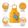 兒童無(wú)袖防水圍裙寶寶吃飯圍兜反穿衣幼兒園手工課畫(huà)畫(huà)衣防污罩衣 小綿羊粉色 大碼 曬單實(shí)拍圖