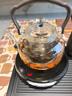 高茗2025新款玻璃煮茶壺加厚耐高溫煮茶器家用超薄小型電陶爐煮茶套裝 【實(shí)木提梁】茗鳳爐+晨兮壺-透明 曬單實(shí)拍圖