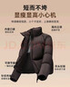 雅鹿短款泡芙羽絨服女2025冬新款休閑外套立領(lǐng)蓬松保暖百搭時(shí)尚面包服 曬單實(shí)拍圖