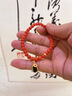 七寶緣瓊枝沙丁珊瑚圓珠手鏈收藏級珊瑚手串S925銀配飾珊瑚手鏈高端禮品 曬單實(shí)拍圖