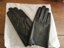 真皮手套男薄款秋冬季保暖修手開(kāi)車(chē)騎行觸屏頭層羊皮商務(wù)時(shí)尚打孔 黑色 100%真皮 L 曬單實(shí)拍圖