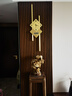 普朵鐘飾 HOME DECOR掛鐘客廳家用輕奢風(fēng)時(shí)尚創(chuàng  )意高端全銅2025新款簡(jiǎn)約免打孔石英鐘表 全銅：26.8*98cm 亮燈需接電線(xiàn) 曬單實(shí)拍圖