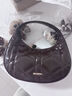 南風(fēng)Chio2nd戴妃晚宴餃子包包女迷你手提月牙包鏈條單肩斜挎小包 咖色 今日拍下送小狗掛件一個(gè) 曬單實(shí)拍圖