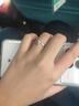 BJYL白鴿烏鴉戒指羽毛翅膀高級感個(gè)性情侶對戒開(kāi)口指環(huán)禮物送男女朋友 秦徹印象對戒（男款黑） 曬單實(shí)拍圖
