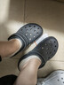 卡駱馳（CROCS）白鹿同款經(jīng)典閃耀云朵洞洞鞋女士休閑鞋沙灘鞋|207241 黑色-001 36 /37(230mm) 曬單實(shí)拍圖