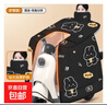 【京東物流】電動(dòng)車(chē)擋風(fēng)被新款防水保暖摩托電瓶車(chē)三輪車(chē)斗篷式擋風(fēng)衣防風(fēng)罩冬季加絨加厚加大 黑底-錢(qián)兔似錦 曬單實(shí)拍圖