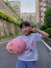 特步 籃球官方正品幼兒園4號小學(xué)生5號室內外比賽訓練專(zhuān)用防滑耐磨球 迷彩粉【3號球】推薦3-5歲 曬單實(shí)拍圖