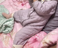 童戀初心寶寶保暖連體衣秋冬款新生兒夾棉哈衣爬服男女?huà)胗變杭雍窦兠薅b 曬單實(shí)拍圖