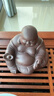 宏中紫砂茶寵彌勒佛可養茶桌擺件全手工笑佛擺件精品小和尚茶玩 托寶彌勒佛-原礦紫泥-中號 曬單實(shí)拍圖