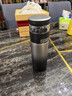 特美刻（TOMIC）戶(hù)外分離保溫杯男士茶杯便攜養生車(chē)載悶茶杯泡茶杯生日新年禮物 【純鈦內膽+鈦茶隔】漸變黑520ml 曬單實(shí)拍圖