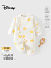 迪士尼嬰兒衣服60g新生幼兒連體衣夾棉滿(mǎn)月寶寶爬爬服百天睡衣春秋冬季 曬單實(shí)拍圖