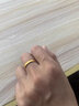 中國珠寶（Sino gem）黃金戒指足金百搭情侶對戒三金求結婚戒生日新年節禮物送女友老婆 約5.1g磨砂素圈戒指情侶款一對 曬單實(shí)拍圖