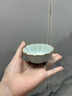 青澹墨雅青澹汝窯主人杯冰裂天青色功夫泡茶杯景德鎮手工陶瓷荷瓣荷葉杯 荷瓣杯100ml 曬單實(shí)拍圖