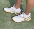 李寧（LI-NING）羽毛球鞋刀鋒max標準白男女同款專(zhuān)業(yè)比賽運動(dòng)鞋AYAU003-1 43碼 曬單實(shí)拍圖
