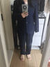 華為問(wèn)界鴻蒙智行AITO工裝西服男女藏青色職業(yè)套裝4s店工作服西裝 寶藍色西裝+西褲 3XL 女款（130斤左右） 曬單實(shí)拍圖