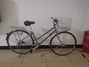 Maruishi原裝日本自行車(chē)袋鼠無(wú)鏈條雙臂軸傳動(dòng)內變速丸石自行車(chē)進(jìn)口品牌 經(jīng)典版-HNA2733-淺玻璃黑（27寸） 內3速 曬單實(shí)拍圖