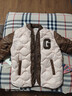 蓋璞【大小童同款】女童秋季款大G毛巾繡logo羽絨服641839 曬單實(shí)拍圖
