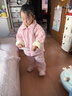 歐姆熊女童三層夾棉睡衣秋冬季2024新款女孩寶寶加絨加厚兒童冬款家居服 粉色拉鏈小狗 110 110cm 曬單實(shí)拍圖