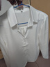 新款港風(fēng)醋酸白色襯衫女長(cháng)袖職業(yè)寬松通勤復古女裝襯衣職業(yè)裝 9102白色-緞面暗扣 L 推薦110-120斤 曬單實(shí)拍圖