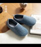 邦有道棉拖鞋女士秋冬季2025新款保暖老人月子防摔冬季居家室內防滑男 泰迪絨寶藍色 44-45 建議43-44-45碼穿 曬單實(shí)拍圖