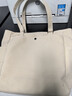 雅迎帆布包女上班大容量單肩包大學(xué)生上課裝書(shū)本日系簡(jiǎn)約百搭托特包 米灰色 曬單實(shí)拍圖