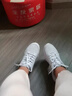 安踏加絨運動(dòng)鞋棉鞋秋冬保暖防潑水跑鞋新款休閑鞋百搭防滑小白鞋女鞋 【店長(cháng)推薦加絨保暖防水鞋】白/淡灰 37.5 (235mm) 曬單實(shí)拍圖