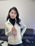 ODDIVSKI滑雪羽絨輕薄內膽90鵝絨滑雪內搭中層穿女修身秋冬保暖外套 【前后面填充鵝絨】奶白 M 【推薦95-110斤】 曬單實(shí)拍圖
