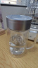 富光雙層玻璃杯商務(wù)泡茶杯子大容量耐熱辦公水杯過(guò)濾帶把銀色320ml 曬單實(shí)拍圖