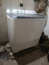 海爾（Haier）半自動(dòng)洗衣機雙缸雙桶家用大容量雙電機強勁動(dòng)力深層去污洗脫分離動(dòng)平衡脫水老式洗衣機 以舊換新 13.5公斤噴淋漂洗+強力去污+雙風(fēng)干+抗菌波輪 曬單實(shí)拍圖