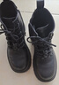 紅蜻蜓兒童秋冬季男女童鞋棉鞋中大童英倫風(fēng)馬丁靴子Q34CXMX465黑色28 曬單實(shí)拍圖
