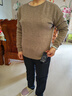 皮爾卡丹（pierre cardin）100%羊毛衫女半高領(lǐng)短款毛衣寬松顯瘦百搭大碼打底衫 低圓-駝色 XL 120-130斤 曬單實(shí)拍圖