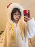 浪莎（LangSha）連帽可愛(ài)卡通HelloKitty印花珊瑚絨睡衣女秋冬季保暖家居服套裝冬 白色套裝 -0°C以下保暖不掉毛 L 曬單實(shí)拍圖