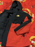 NIKE 耐克男女童紅色拜年服外套三合一拼接外套兒童保暖中長(cháng)款棉服 曬單實(shí)拍圖