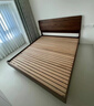 樸愫木作實(shí)木床北美黑胡桃木高靠背北歐主臥雙人懸浮床 1800*2000mm丨現貨 曬單實(shí)拍圖