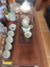石福記實(shí)木茶盤(pán)家用辦公儲水茶臺全自動(dòng)燒水壺一體天然整塊胡桃木茶托盤(pán) 75*43*4.5CM 茶盤(pán)+金灶H9電器 曬單實(shí)拍圖