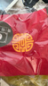 零號公館棉麻文玩布袋束口抽繩絨布錦囊小布袋子佛珠袋盤(pán)珠福袋手串收納袋 紅色福字【5個(gè)裝】 曬單實(shí)拍圖