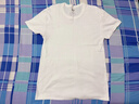 宜而爽【100%全棉 5A抑菌】T恤男士打底短袖汗衫羅紋純棉內衣大碼老頭衫 曬單實(shí)拍圖