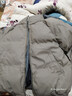 NYING假兩件連帽pu棉服男冬季新款潮牌加厚保暖休閑棉衣外套寬松棉襖子 灰色 XL （140-160斤） 曬單實(shí)拍圖