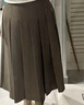 顏域高腰A字半身裙女2025新款冬季時(shí)尚復古簡(jiǎn)約中長(cháng)款黑色百褶裙 咖色 L/40 曬單實(shí)拍圖