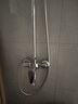 箭牌（ARROW）淋浴花灑套裝精銅易潔硅膠萬(wàn)向下出水手持頂噴三功能淋浴花灑套裝 【升級款】銀色-巨幕頂噴AE33902CP 曬單實(shí)拍圖