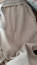 三彩2025冬季新款加絨保暖休閑長(cháng)褲高腰松緊直筒褲寬松簡(jiǎn)約M 米白色 L 165/72A 165/72A 曬單實(shí)拍圖