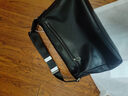 博邁倫單肩包男士斜挎包【優(yōu)質(zhì)牛皮】簡(jiǎn)約時(shí)尚真皮郵差包大容量通勤背包 黑色大號（可裝下13英寸電腦） 曬單實(shí)拍圖