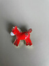 贏(yíng)夫人（Mrs win）生肖馬本命年胸針感輕奢男女同款滴油可愛(ài)小馬胸花配飾別針 紅色  A21-304 曬單實(shí)拍圖